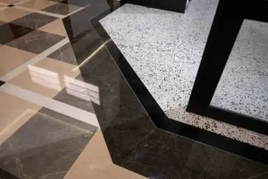 "انعكاس الرخام بعد التلميع – آرت كلينينج"